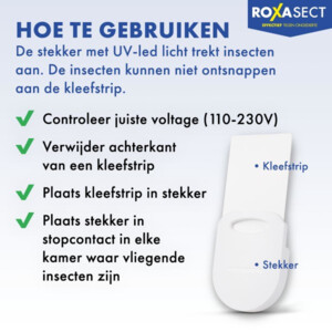 Roxasect Stekker tegen Vliegende Insecten - 11.25 euro