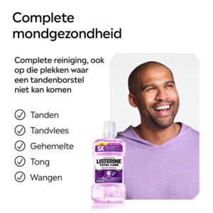 Listerine Mondwater Total Care Alcoholvrij Extra Mild - 7.15 euro