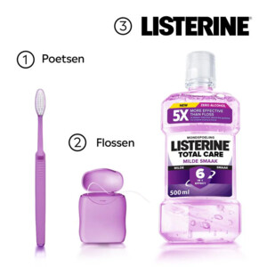 Listerine Mondwater Total Care Alcoholvrij Extra Mild - 7.15 euro