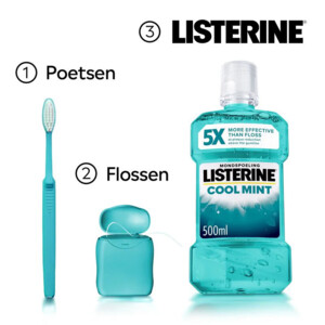 Listerine Mondwater Coolmint - 6.25 euro