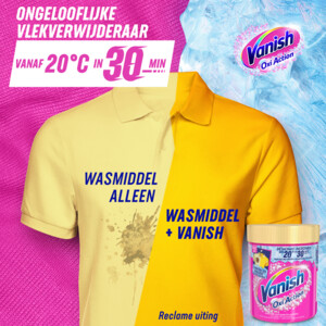 Vanish Oxi Action Vlekverwijderaar Poeder Gekleurde Was - 16.99 euro