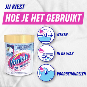 Vanish Oxi Action Vlekverwijderaar Poeder Witte Was - 13.35 euro