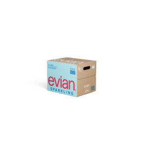 Evian 100% RPET Sparkling - 14.39 euro