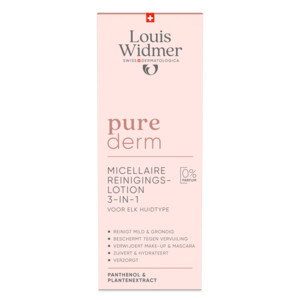 Louis Widmer Purederm 3-In-1 Micellaire Reinigingslotion - 19.9 euro