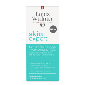 Louis Widmer Skinexpert Zonder Parfum Anti-Roodheid Nachtemulsie - 32.5 euro