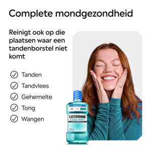 3x Listerine Mondwater Coolmint Intense Mint Alcoholvrij - 19.42 euro