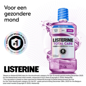 Listerine Mondwater Total Care Intense Alcoholvrij - 7.19 euro
