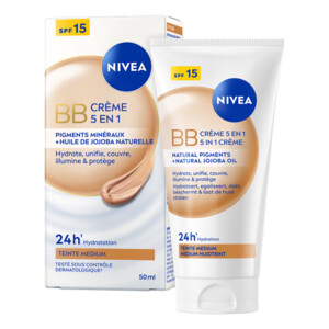 NIVEA BB Crème SPF15 5-In-1 Medium Huidtint - 12.45 euro