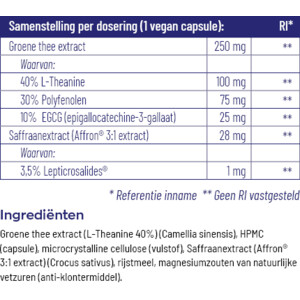 Vitakruid Saffraan & L-Theanine - 50.99 euro