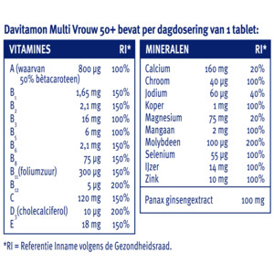 Davitamon Multi Vrouw 50+ - 19.55 euro