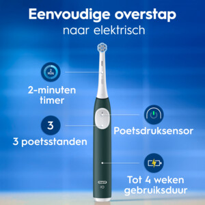 Oral-B Elektr tandenborstel iO2 forest green + reisetui 1st - 84.99 euro