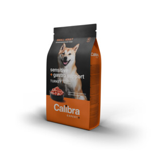 Calibra Expert+ Hondenvoer Sensitive & Gastro Support Small Kalkoen