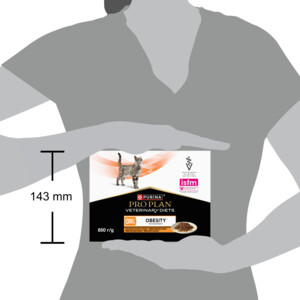 Pro Plan Veterinary Diets Kattenvoer Obesity Management Kip 10 x 85 gr