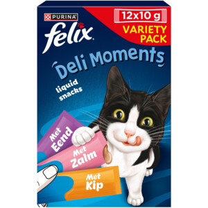 Felix Deli Moments Kat Liquid Snacks Eend, Zalm & Kip