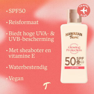 3x Hawaiian Tropic Glowing Protection Lotion SPF 50 - 31.88 euro