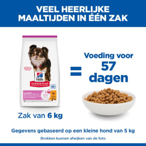 Hill's Science Plan Hondenvoer Droog Adult Light Small & Mini Kip 6 kg