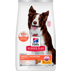 Hill's Science Plan Hondenvoer Droog Adult Perfect Digestion Medium Kip - Rijst
