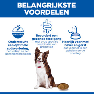 Hill's Science Plan Hondenvoer Nat Adult Perfect Digestion Kip - Groenten 12 x 363 gr