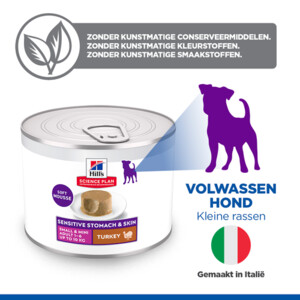 Hill's Science Plan Hondenvoer Nat Adult Sensitive Stomach & Skin Kalkoen 12 x 200 gr