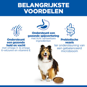 Hill's Science Plan Hondenvoer Nat Adult Sensitive Stomach & Skin Kip & Groenten 12 x 370 gr