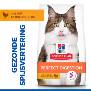 Hill's Science Plan Kattenvoer Droog Adult Perfect Digestion Kip & Rijst 7 kg