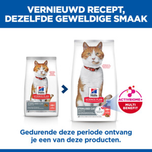 Hill's Science Plan Kattenvoer Droog Adult Sterilised Zalm 10 kg