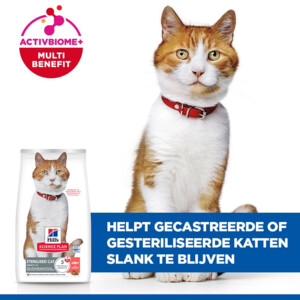 Hill's Science Plan Kattenvoer Droog Adult Sterilised Zalm 10 kg