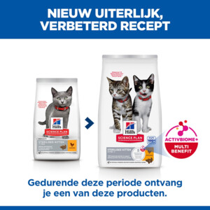 Hill's Science Plan Kattenvoer Droog Kitten Sterilised  Kip 3 kg