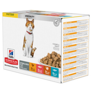 Hill's Science Plan Kattenvoer Nat Adult Sterilised Multipack