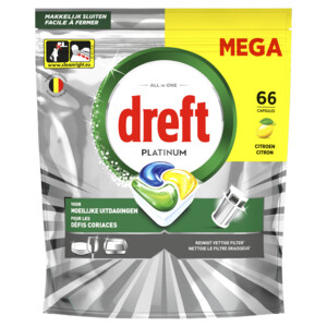 Dreft Vaatwastabletten Platinum All In One Citroen - 25.69 euro