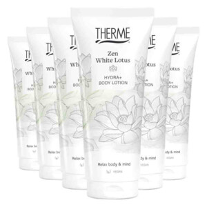 Therme 6x Zen White Lotus Hydra+ Bodylotion 200 ml - 6 stuks