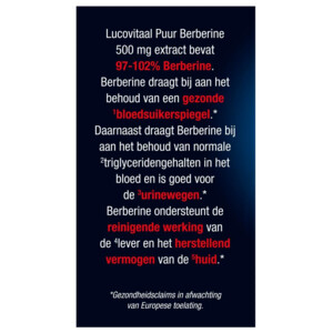 Lucovitaal Berberine Puur 500 mg - 7.85 euro