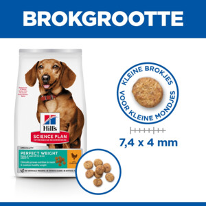 Hill's Science Plan Hondenvoer Droog Adult Perfect Weight Small & Mini Kip 6 kg