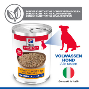 Hill's Science Plan Hondenvoer Nat Mature Adult7+ Stew Kip & Groenten 12x363 gr