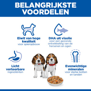 Hill's Science Plan Hondenvoer Nat Puppy Stew Kip & Groenten 12x363 gr