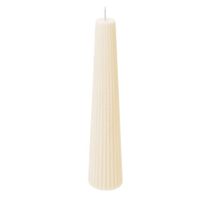 SPAAS Geribte Cilinderkaars Obelisk Ivoor - 28.55 euro
