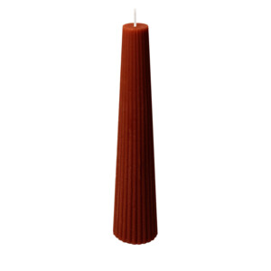 SPAAS Geribte Cilinderkaars Obelisk Bordeaux - 28.55 euro