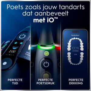 Oral-B iO 6 Elektrische Tandenborstel Dubbelpak Zwart en Roze + 3 Opzetborstels + Premium Reisetui - 429.99 euro
