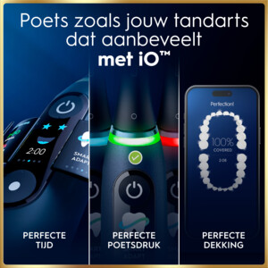 Oral-B iO 9 Elektrische Tandenborstel Blauw + 2 Opzetborstels + Oplaadreisetui - 333.96 euro