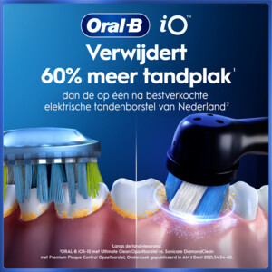 Oral-B iO 5 Elektrische Tandenborstel Blauw  + 1 Opzetborstel + Premium Reisetui - 189.99 euro
