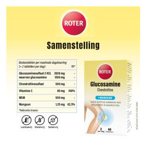 Roter Glucosamine + Mangaan - 18.25 euro