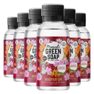 6x Marcel's Green Soap Wasparfum Mandarijn & Osmanthus 250 ml