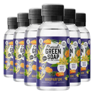 6x Marcel's Green Soap Wasparfum Amber & Ylang Ylang 250 ml