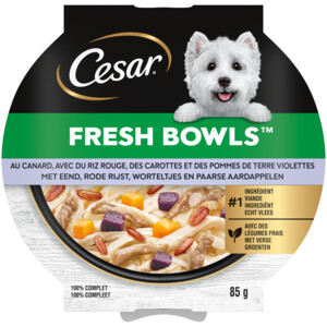 Cesar Hondenvoer Nat Fresh Bowls Eend & Groenten