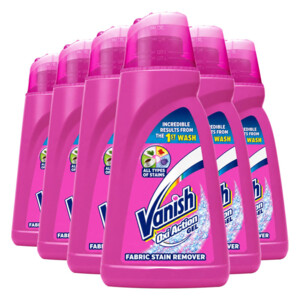 6x Vanish Oxi Action Vlekverwijderaar Gel Pink 1 liter