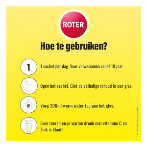 Roter Vitamine C 1000 mg + Zink Hot drink - 7.89 euro