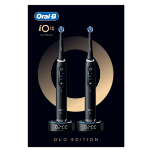 Oral-B iO 10 Elektrische Tandenborstel Duo Zwart en Zwart - 329 euro