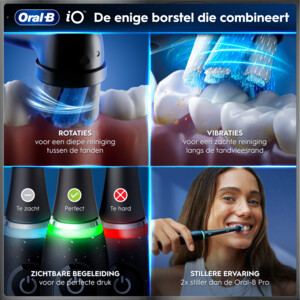 Oral-B iO 10 Elektrische Tandenborstel Duo Zwart en Zwart - 329 euro