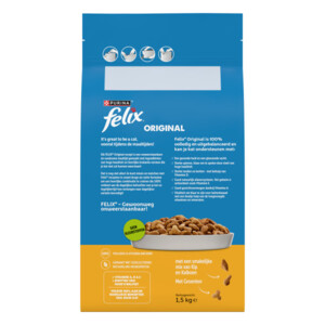 Felix Original Kattenvoer Droog Adult Kip & Kalkoen - 4.99 euro