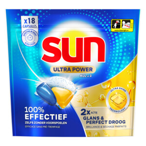 Sun Vaatwascapsules Ultra Power - 8.39 euro